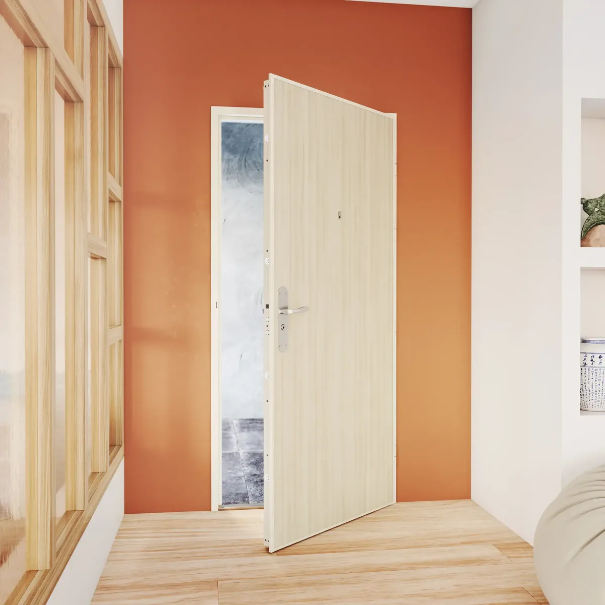 Porte blindée Picard Diamant 20 en situation dans un appartement